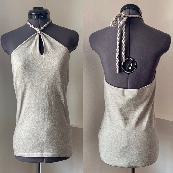 🔥Ralph Lauren Black Label silk metallic top-EUC! - Picture 2 of 7